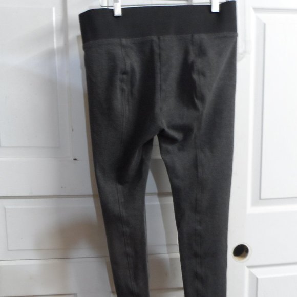 ANN TAYLOR GRAY PONTE SEAMED ELASTIC WAIST LEGGING- Size M - Picture 3 of 6